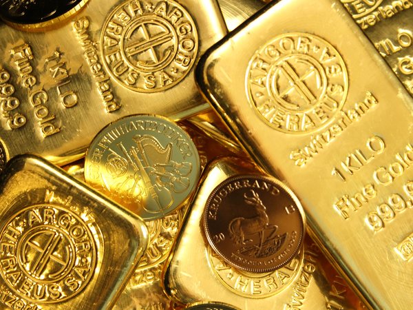 Gold- und Silberbarren